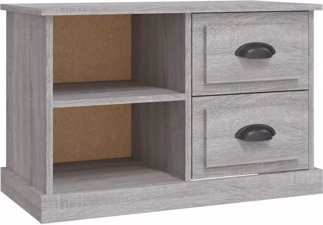 Berkfield Home Modern TV Cabinet in Grey Sonoma, W/D/H: 73 x 35.5 x 47.5 cm – 1