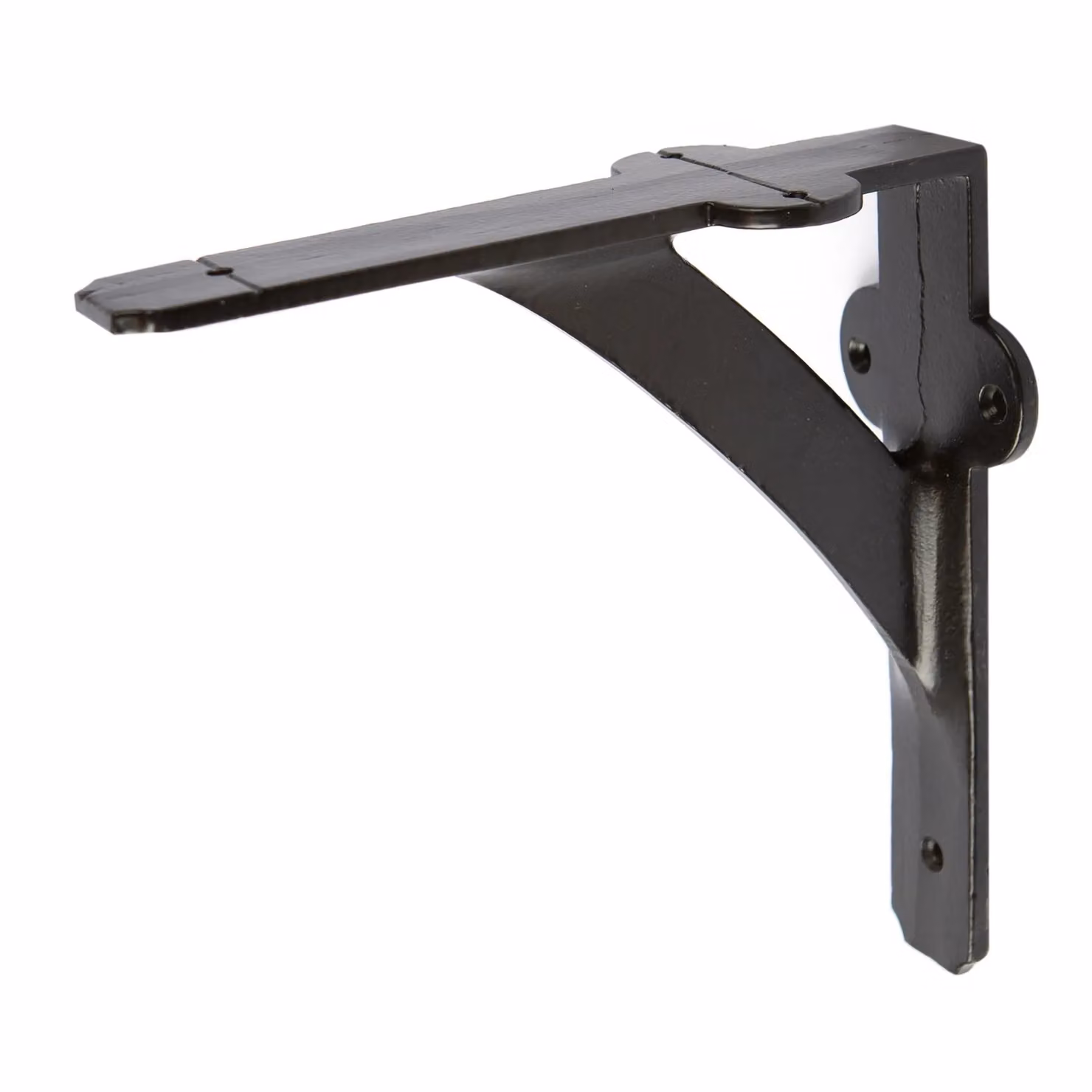 Hammer and Tongs Matt Black Iron Shelf Brackets, Pack of 6, D150mm – 4