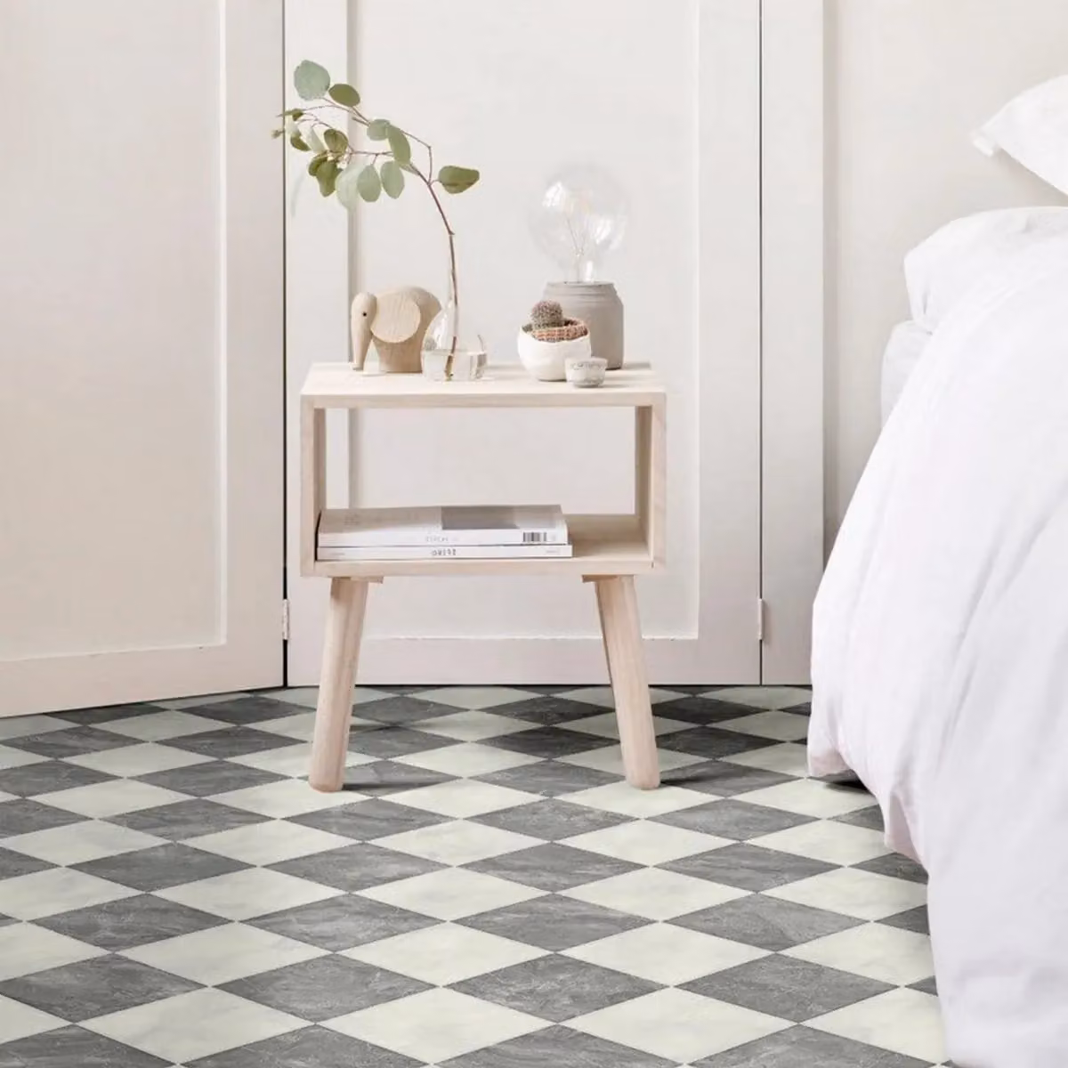 IVC Grey Geometric Designer Effect Non Slip Vinyl Flooring Sheet, 2.0mm, W: 300 cm x L: 400 cm – 2