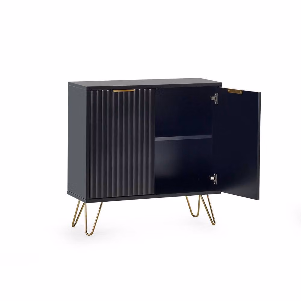 Cheshire Premium Bellano Compact Sideboard in Matt Black – 2