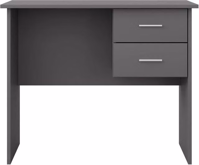 ERGOVEXA Modern 2 Drawer Computer Desk in Grey – 1