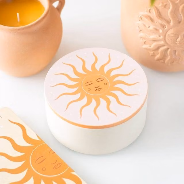 Uniqueful Women's Sun Jewellery Storage Box in White