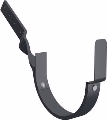 Lindab Steel Gutter Side Fix Rafter Angle Bracket, 125mm, Anthracite Grey