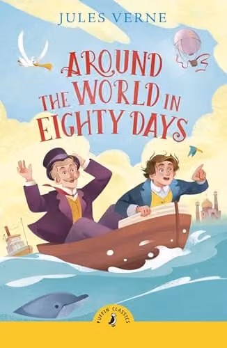 Around the World in Eighty Days Puffin Classics Paperback Multicolour