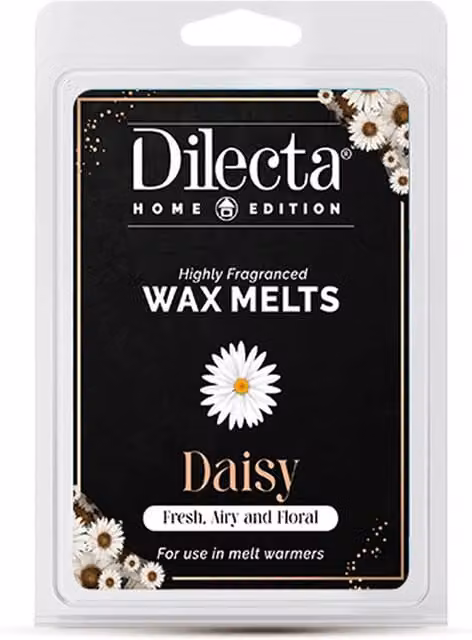 Dilecta Scent Highly Fragranced Daisy Wax Melts, Black