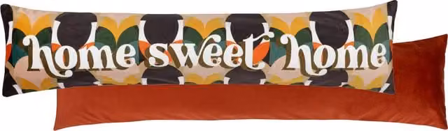 Raeya Home Sweet Home Multicolour Velvet Draught Excluder