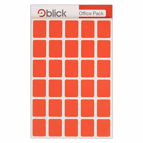 Blick Red Self Adhesive Rectangular Paper Labels, 19mm x 25mm, 960 Pack – 1