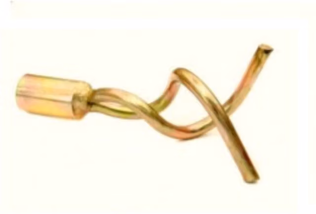 Horobin Universal Double Worm Screw Drain Rod Tool Attachment - Gold