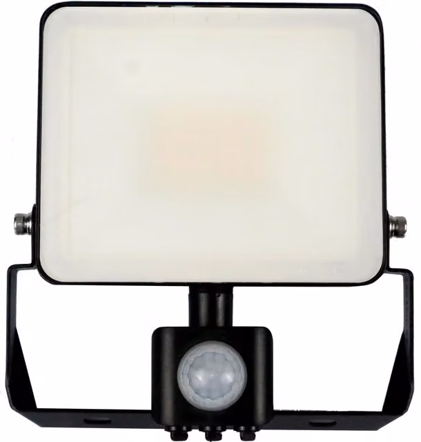 Paul Russells 50W White LED Floodlight with PIR Motion Sensor, 6000lm, 6500K Cool White, IP65 Waterproof