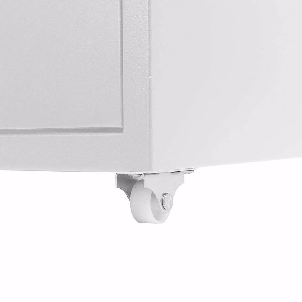 FORGEVIO White Metal 4-Drawer Filing Cabinet with Castors – 2