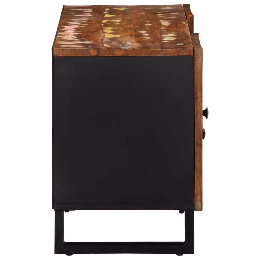 Berkfield Home Industrial TV Cabinet in Brown, W/D/H: 105 x 33.5 x 46 cm – 4