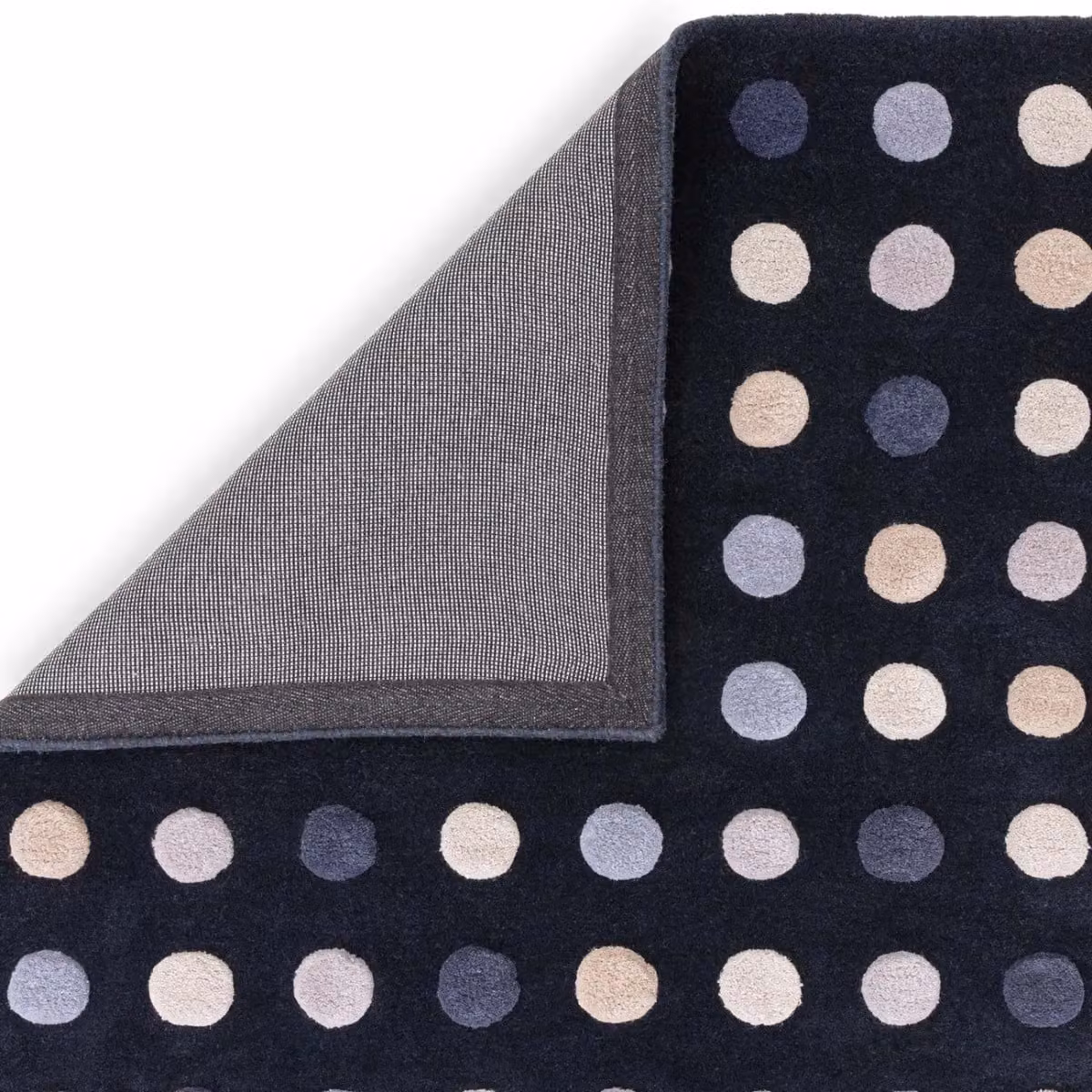 The Rug Shop UK Blue Modern Dotted Hand Made Wool Area Rug W: 200 cm, D: 300 cm – 4