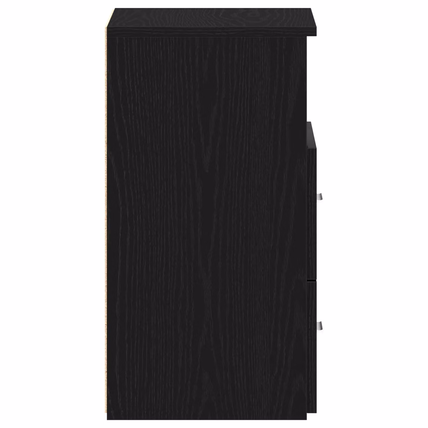 Berkfield Home Black Oak Nightstand in Black MDF, W/D/H: 50 x 32 x 60 cm – 4