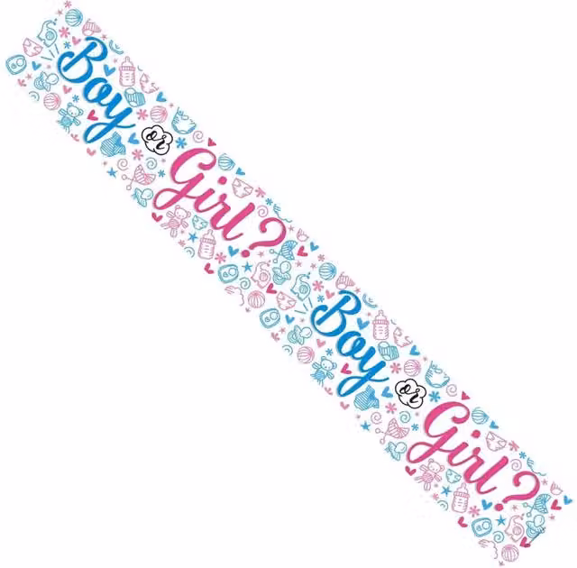 KDMD White Paper Pennant Baby Shower and Birthday Party Hanging Banner