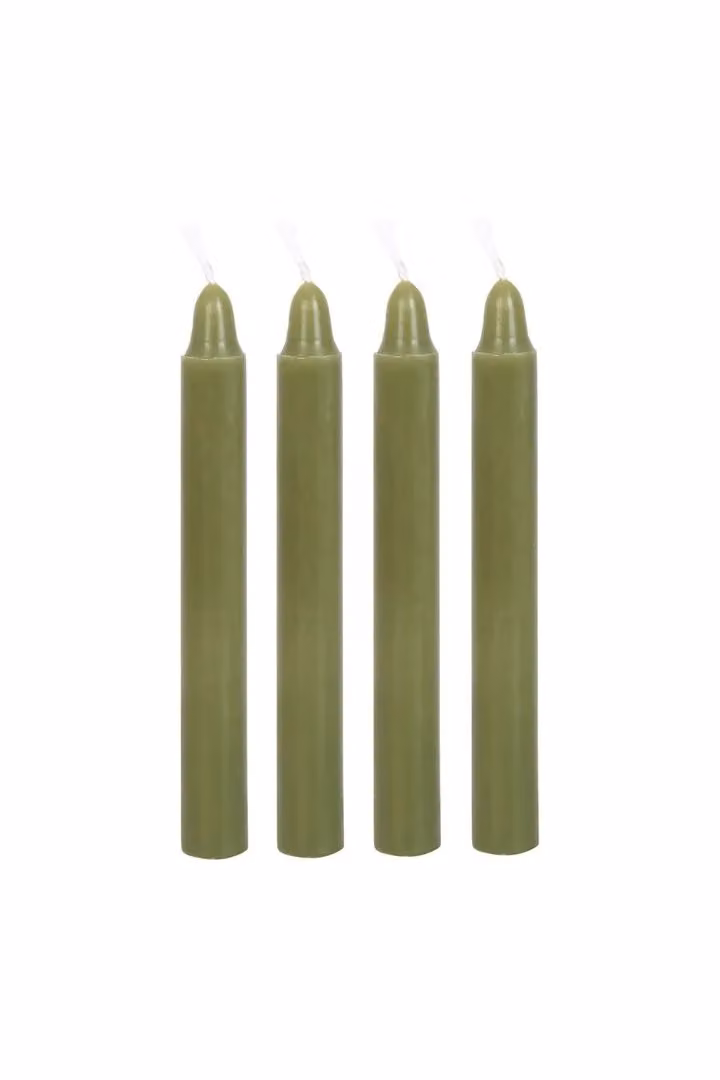 KDMD Cedar and Pine Winter Ritual Spell Candles in Green – 2