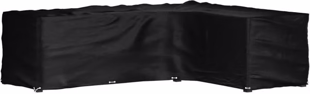 Berkfield Home L-Shaped Garden Furniture Cover in Black, W/D/H: 260 x 210 x 80 cm