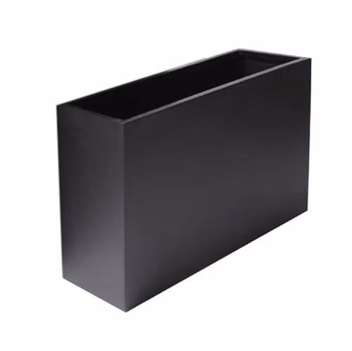 Primrose Tall Trough Fibreglass Planter, Black, W: 60 cm, D: 30 cm, H: 90 cm – 3
