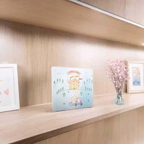 Happy Homewares Modern Fairy Princess Themed Aqua Green Photo Album, W: 17.78 cm, D: 17.78 cm, H: 2.54 cm – 2