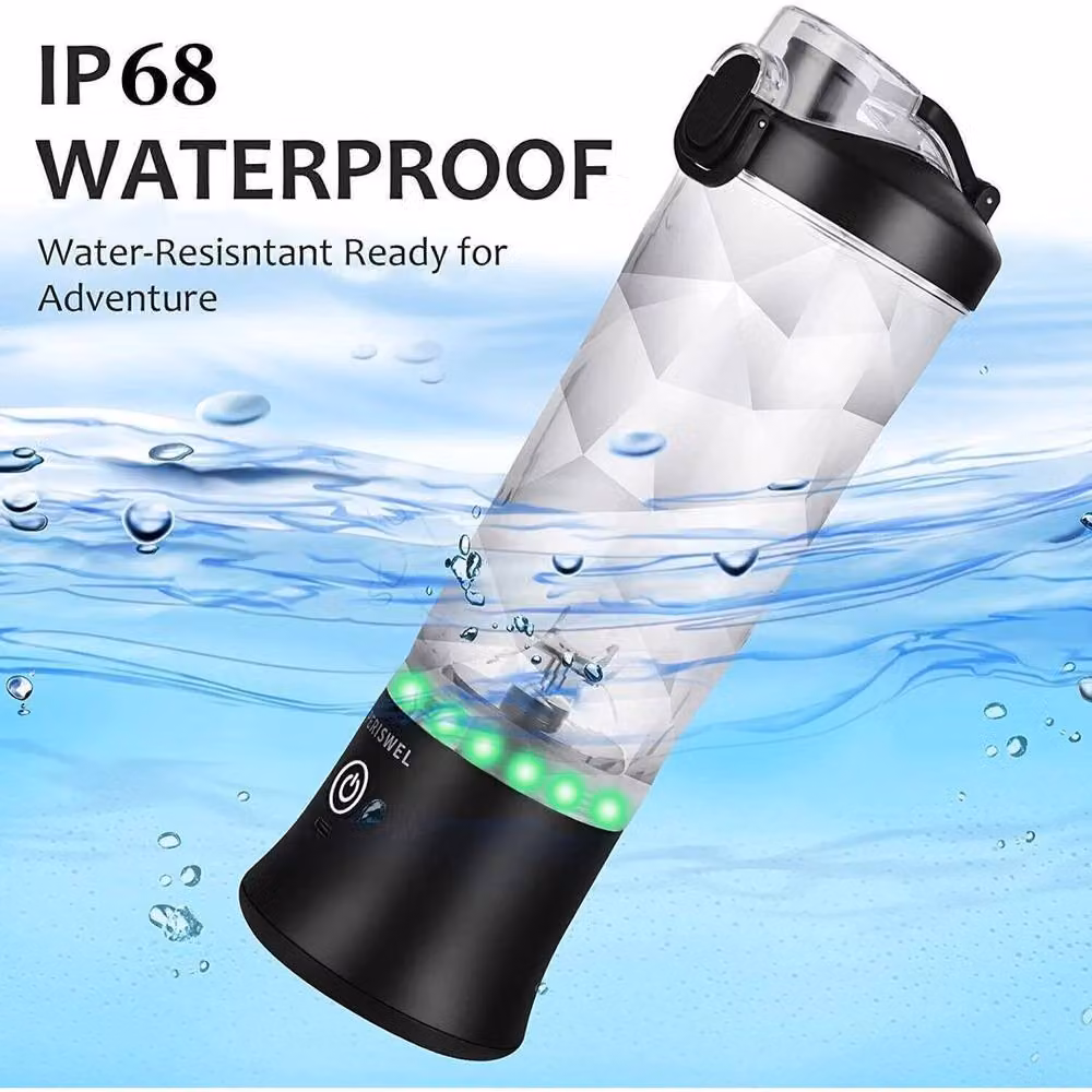FLAVORA Black Portable Personal Blender, 600 ml – 4