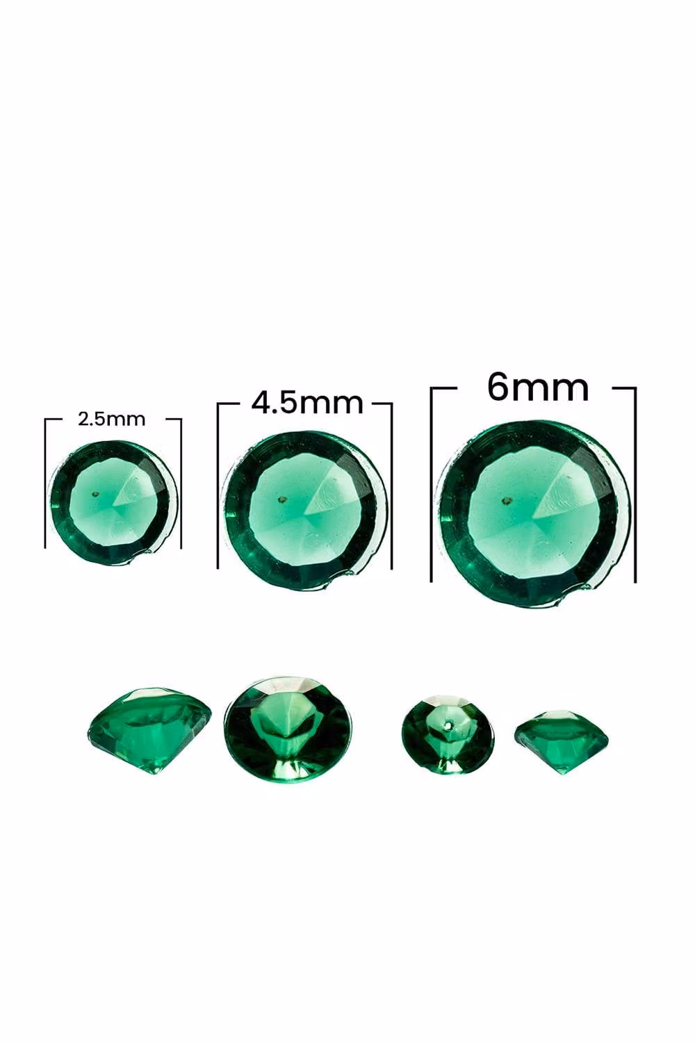 Neel Blue Round Acrylic Rhinestone Table Confetti Scatters, 6000 Pieces in Emerald – 2