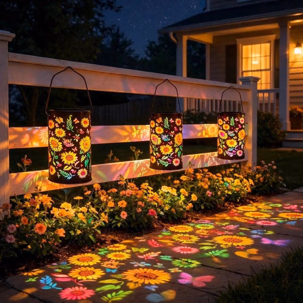SPETLEK Sunflower Solar Garden Lantern in Multicolour – 4