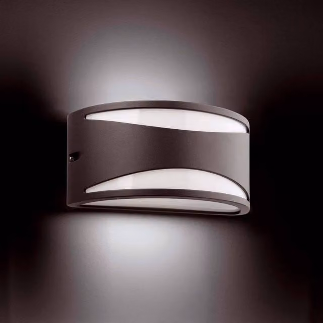 Netlighting Bonn Up and Down Outdoor Wall Light, Dark Grey, IP44, E27