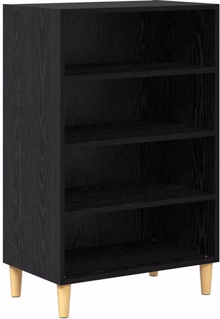 Berkfield Home Modern Sideboard with Shelf in Black Oak, W/D/H: 57 x 35 x 90 cm – 1