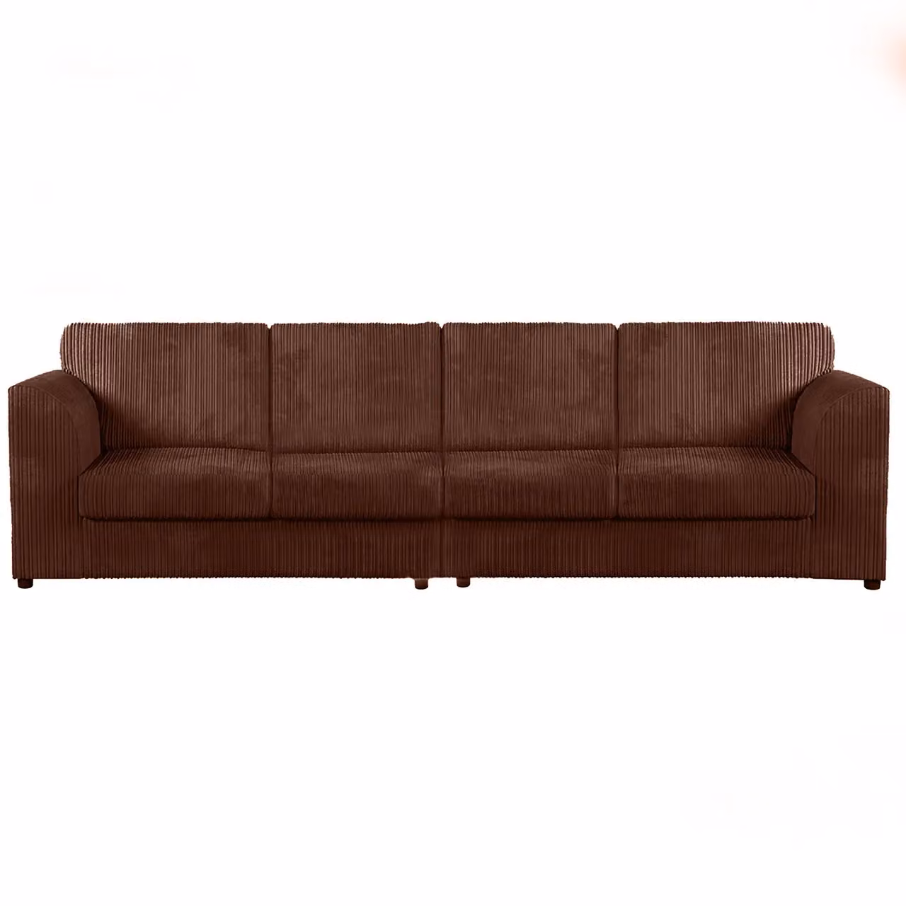 Snugg Furniture UK Limited Milo 4 Seater L-Shape 2 Corner Jumbo Cord Sofa in Brown – 2