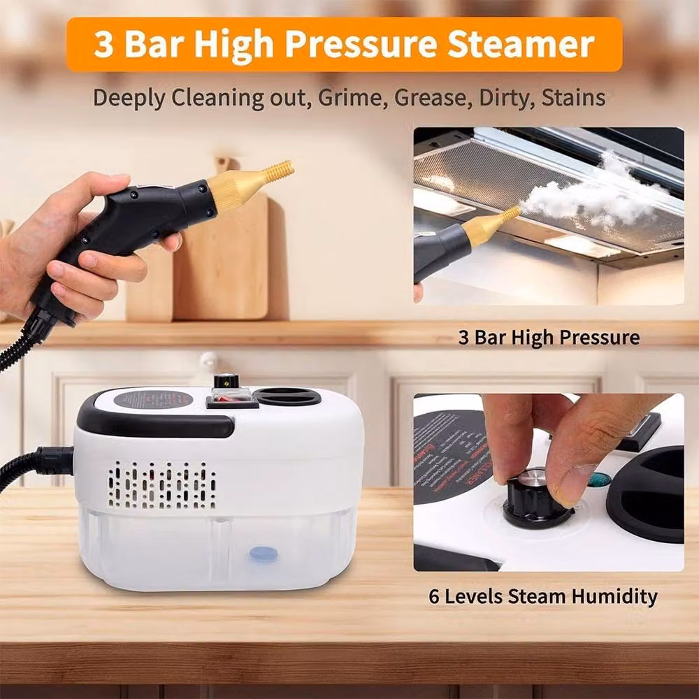 YnysTec Portable Handheld Steam Cleaner 2500W in White – 5