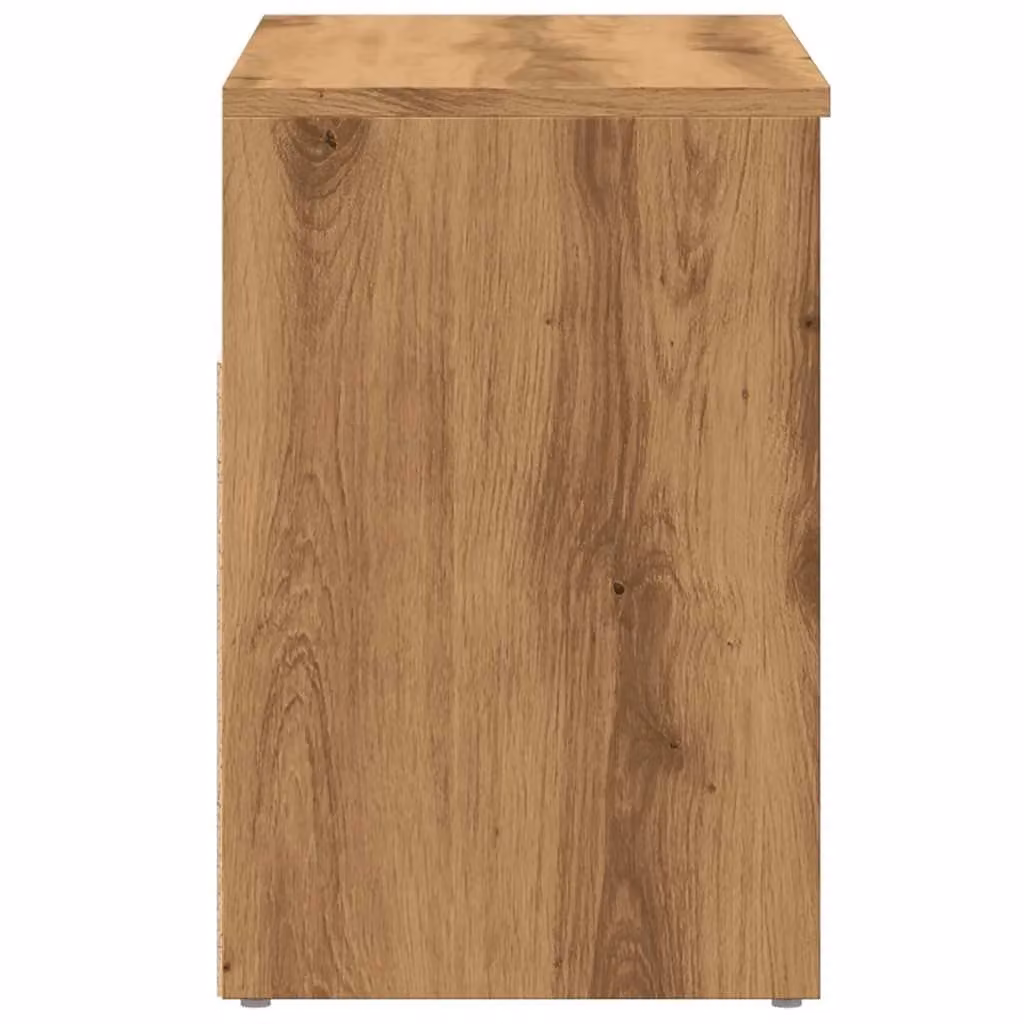 Berkfield Home Artisan Oak Shoe Bench in Brown, W/D/H: 60 x 30 x 45 cm – 3