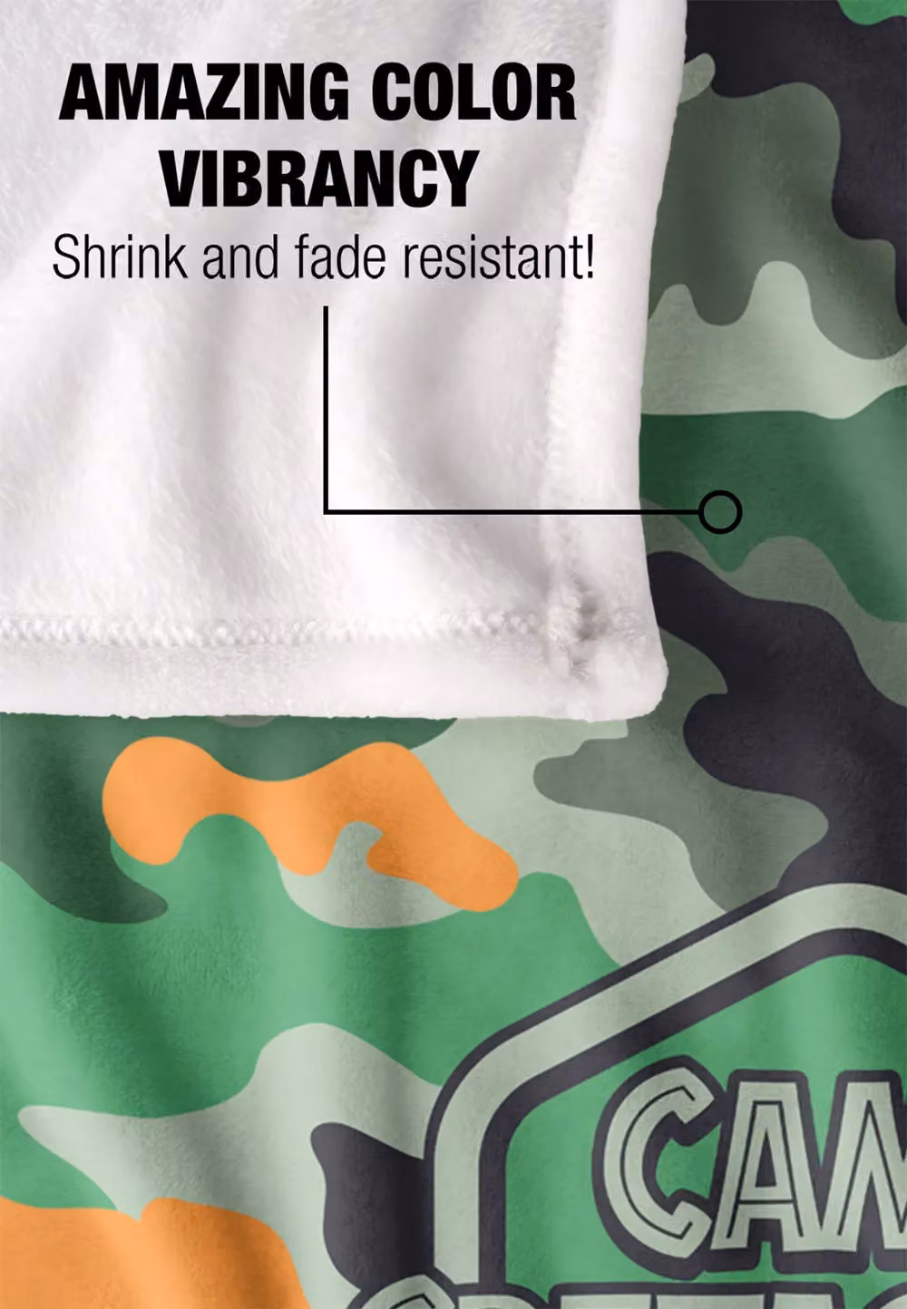 Universal Jurassic Park CC Camo Pattern Super Soft Silky Touch Throw Blanket in White and Multicolour – 4