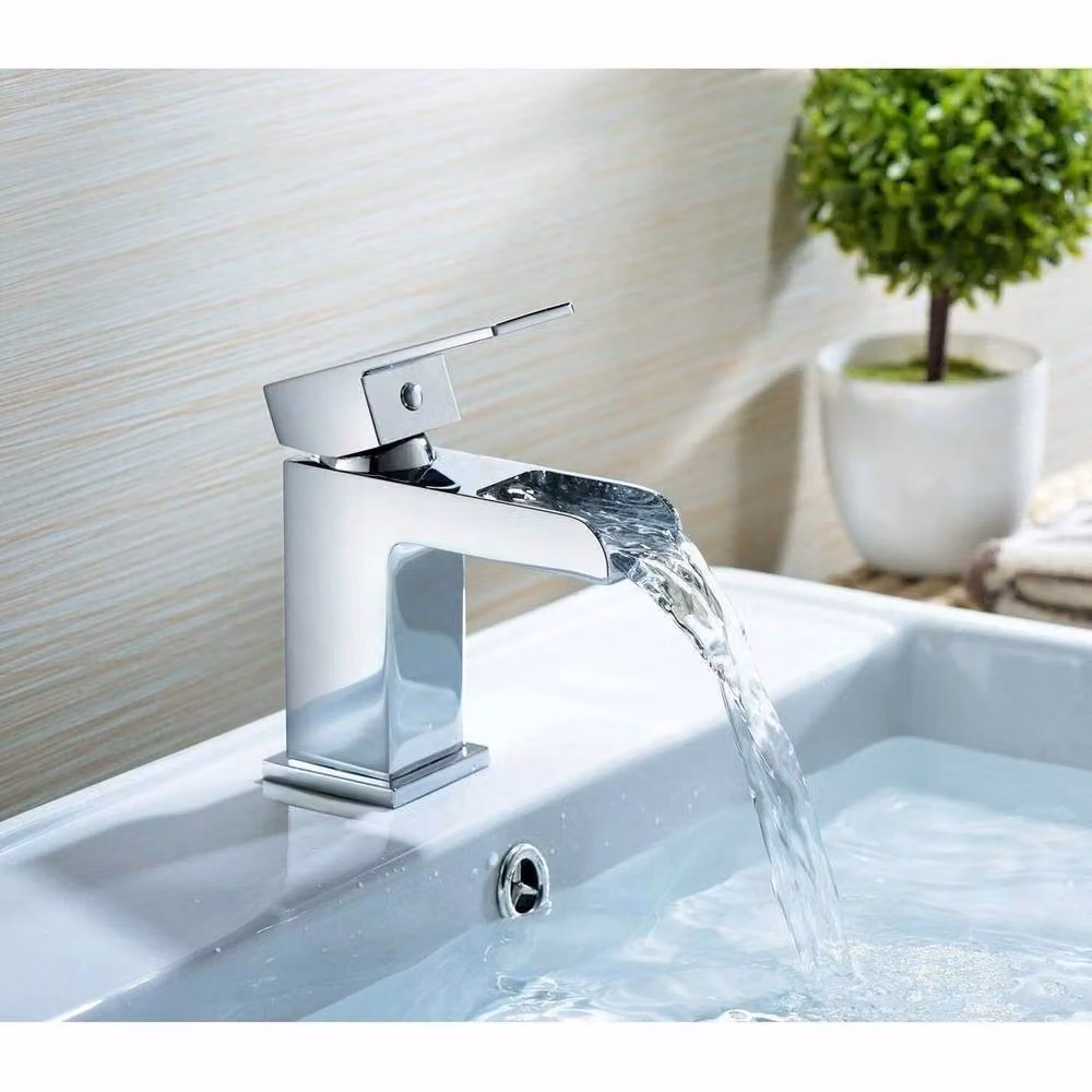 Kelvenix Modern Single Lever Countertop Bathroom Basin Tap in Chrome Silver – 2