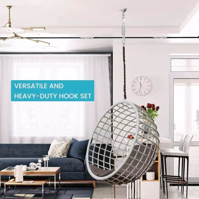 SPETLEK Heavy Duty Silver Ceiling Swing Hanger Hook – 1