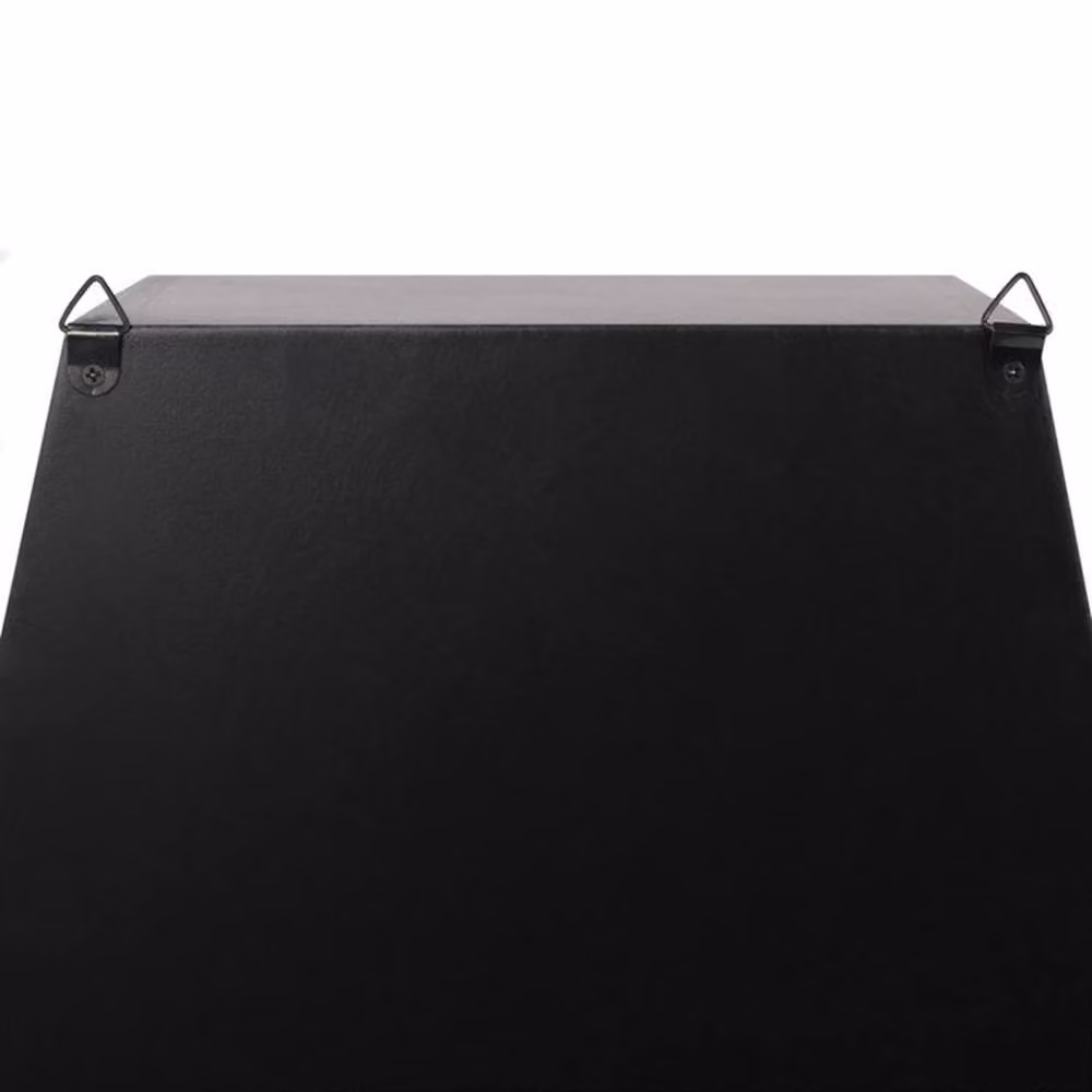 Uniqueful Coffin Shelving Display Unit in Black, Wall Mounted with Back Panel – 2