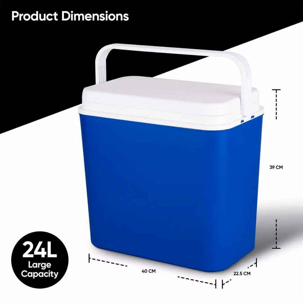 EONLION 24L Blue Plastic Cooler Box for Camping and Picnics – 2