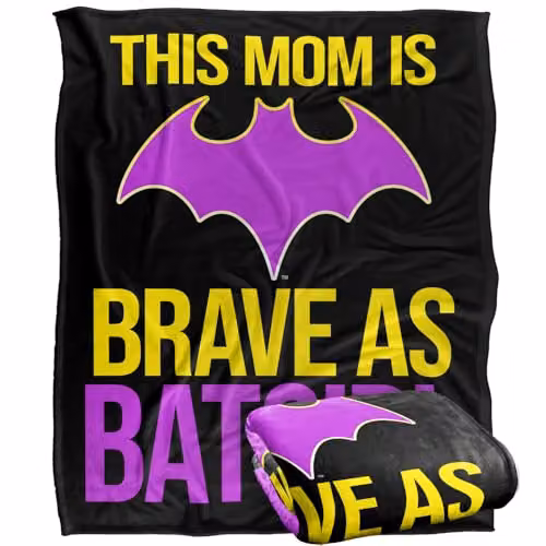 Warner Bros. Batgirl Brave As Batgirl Super Soft Silky Touch Fleece Throw Blanket, Multicolour, W: 152 cm, D: 127 cm – 1