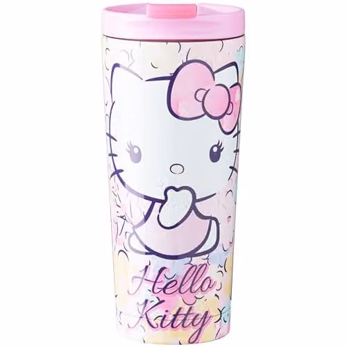 Get Trend Hello Kitty Sanrio Insulated Stainless Steel Travel Mug, 425 ml, Multicolour