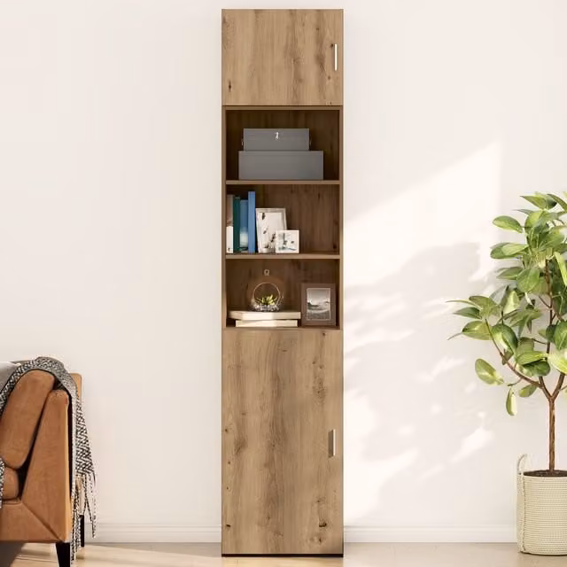Berkfield Home Artisan Oak Wall Cabinet, Brown, W: 50 cm, D: 42.5 cm, H: 40 cm