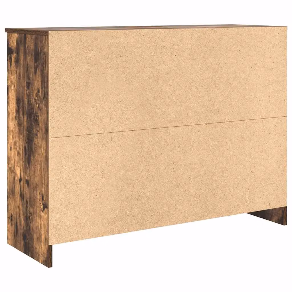 Berkfield Home Smoked Oak Sideboard with Drawer in Brown, W/D/H: 101 x 35 x 76 cm – 4