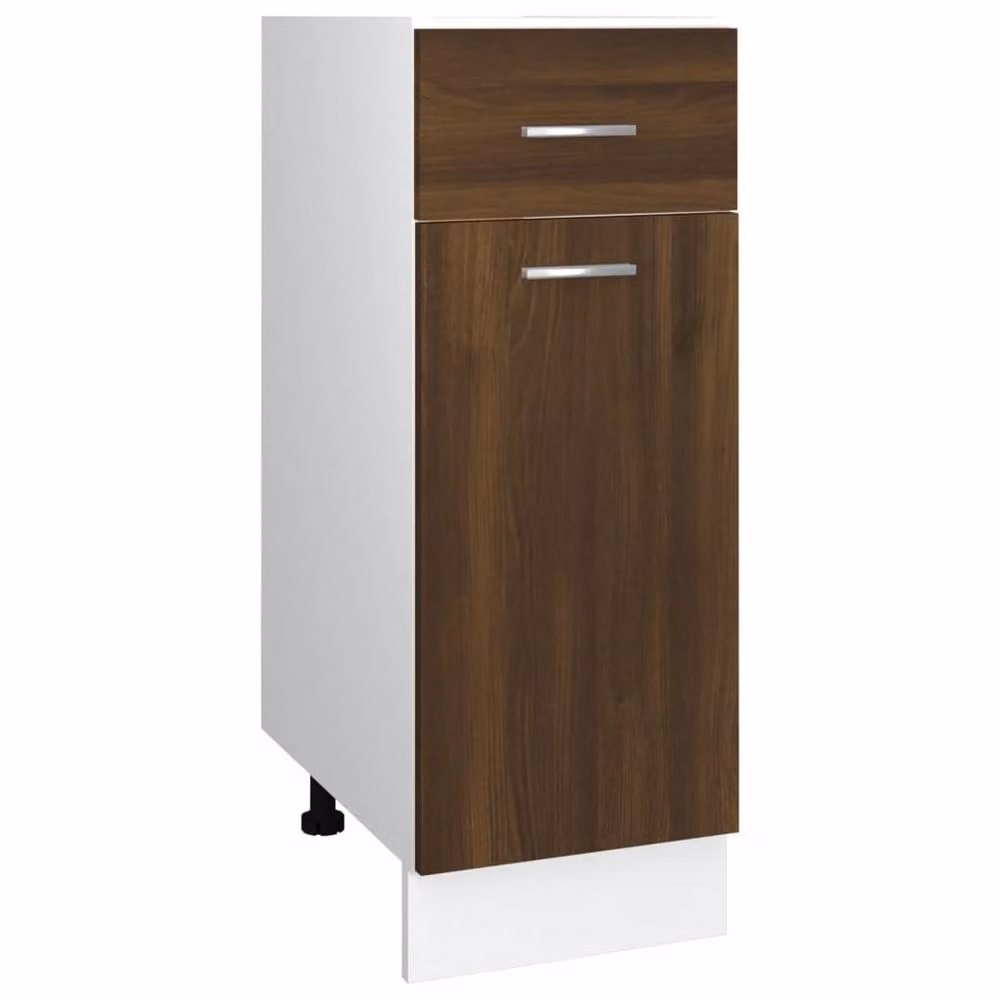 Berkfield Home Brown Oak Drawer Bottom Cabinet, W: 30 cm, D: 46 cm, H: 81.5 cm – 2