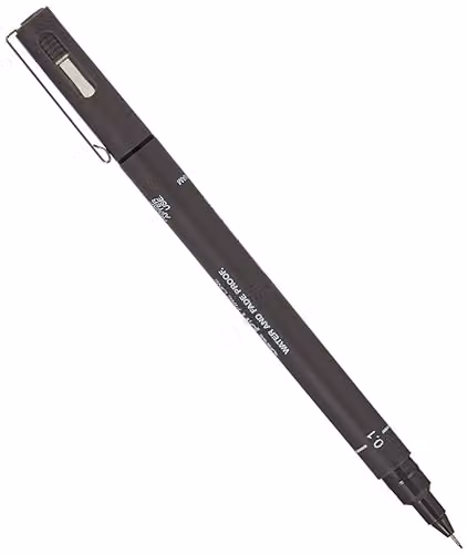 Uni-Ball Fineliner Pin 01200 GF in Dark Grey