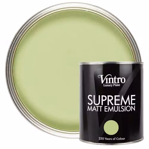 Vintro Luxury Matt Emulsion Multi Surface Paint in Mid Green Eden, 1 l