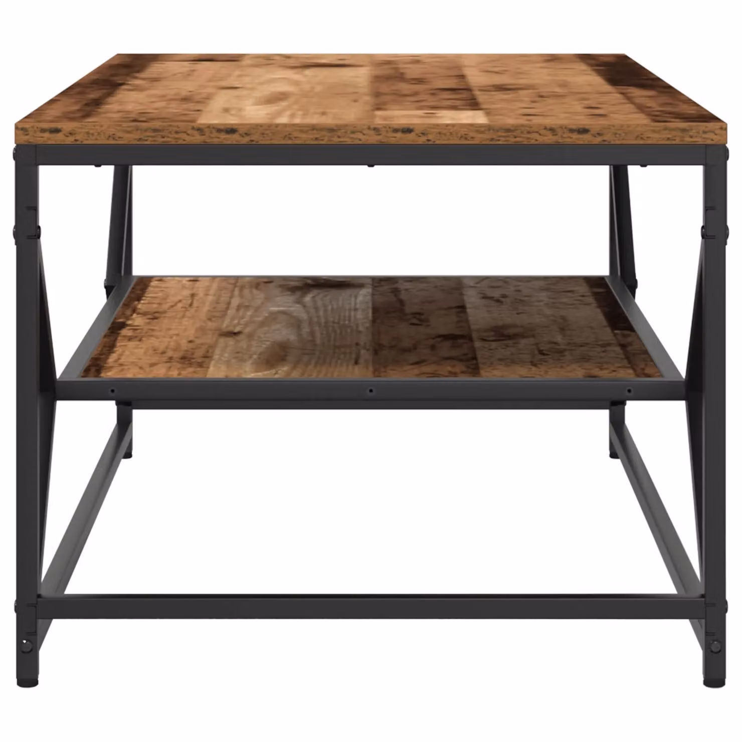 Berkfield Home Industrial Coffee Table with Shelf in Brown Old Wood, W: 90 cm, D: 50 cm, H: 40 cm – 3