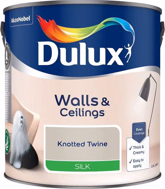 Dulux Satin Gloss Water Based Dispersion Paint in Beige, 2.5l