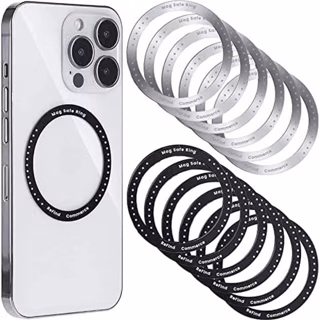 ReFind 6 Piece Wireless MagSafe Ring in Silver