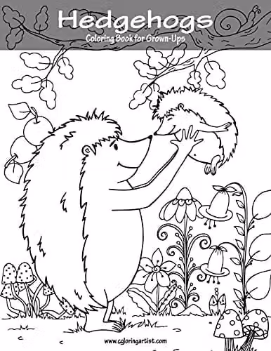 Hedgehogs Colouring Book for Grown-Ups Volume 1 by Createspace