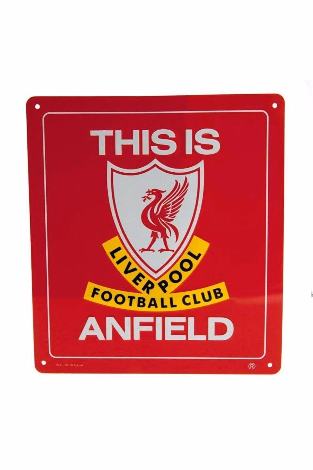 Liverpool FC This Is Anfield Metal Sign, Red, W/D/H: 23 x 23 x 1 cm – 2