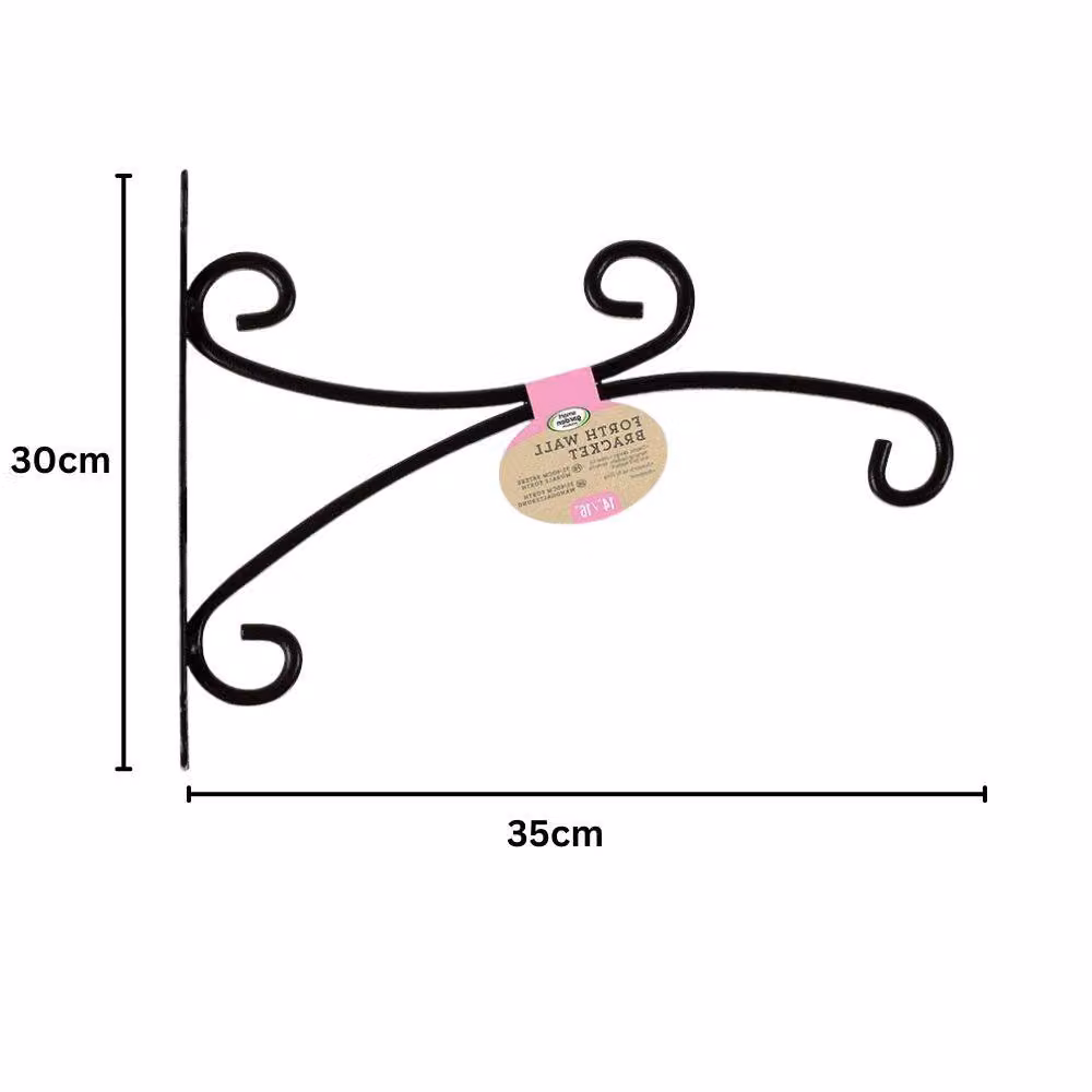 Marco Paul Black Steel Hanging Basket Planter Bracket – 2