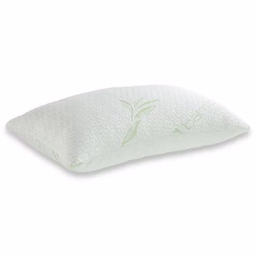 Kampala Hill White Memory Foam Pillow with Breathable Bamboo Cover, Firm Support