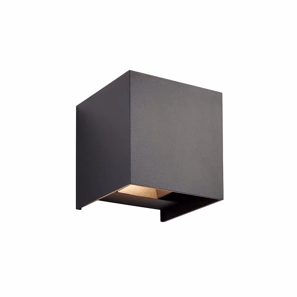 Netlighting Glover CCT LED Outdoor Up Down Wall Lamp in Matt Black with Clear Glass, IP44 Rated – 2